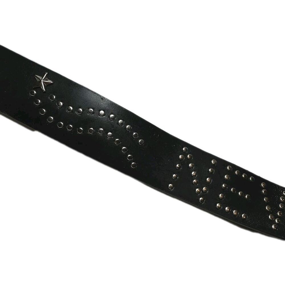 Women's Black SILVER New York Studded Belt Travel Tour NYC XL NWT No Boundaries